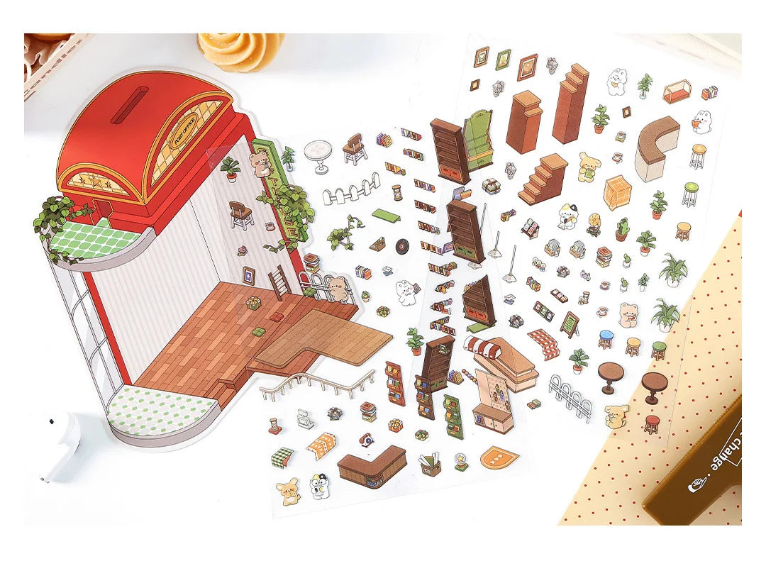 4 Scene Stickers Set – Full 4-Pack