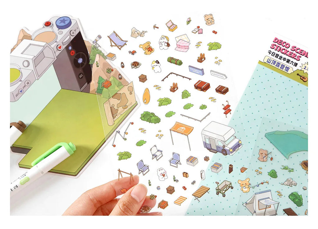 4 Scene Stickers Set – Full 4-Pack