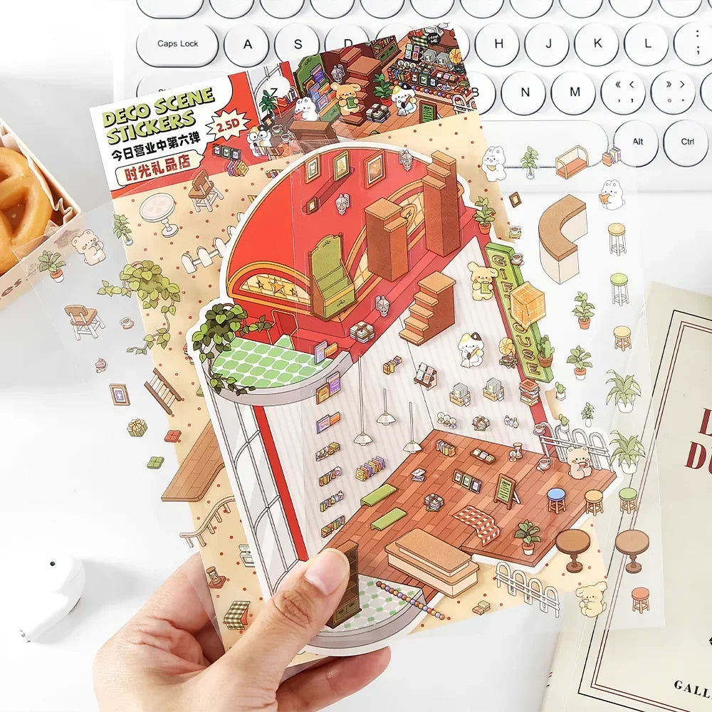 4 Scene Stickers Set – Full 4-Pack